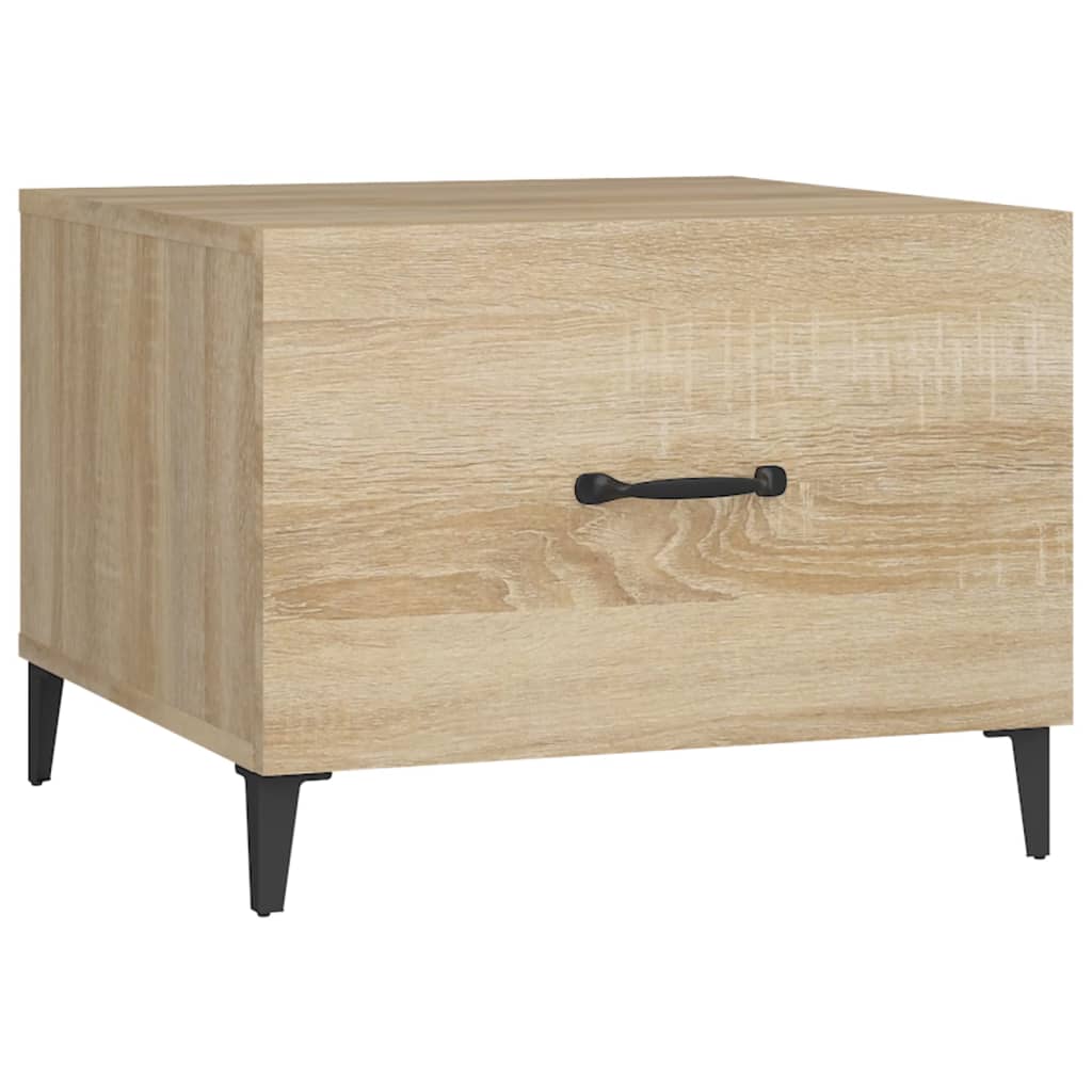Mesa De Centro Con Patas De Metal 2 Uds 50X50X40Cm
