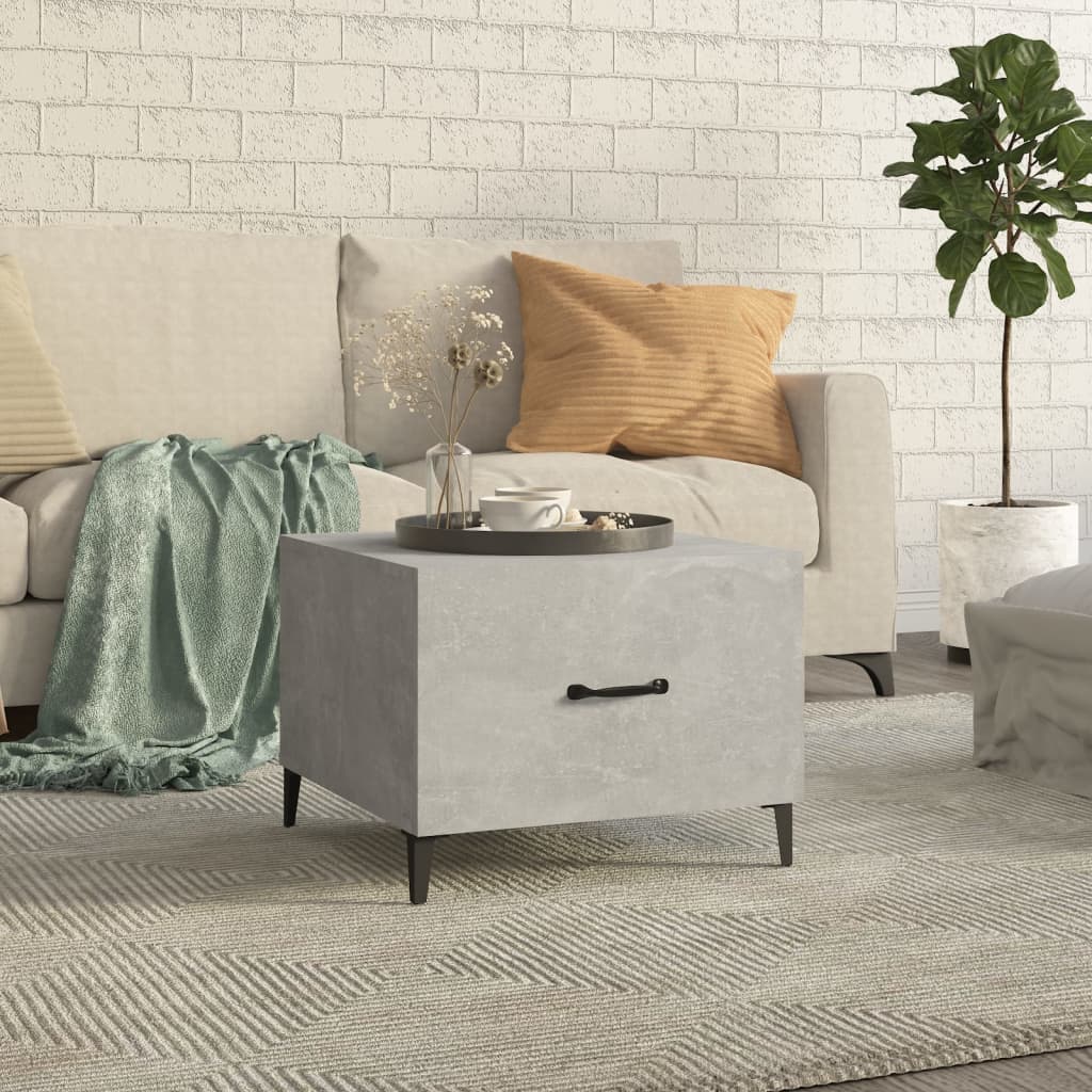 Mesa De Centro Con Patas De Metal 2 Uds 50X50X40Cm