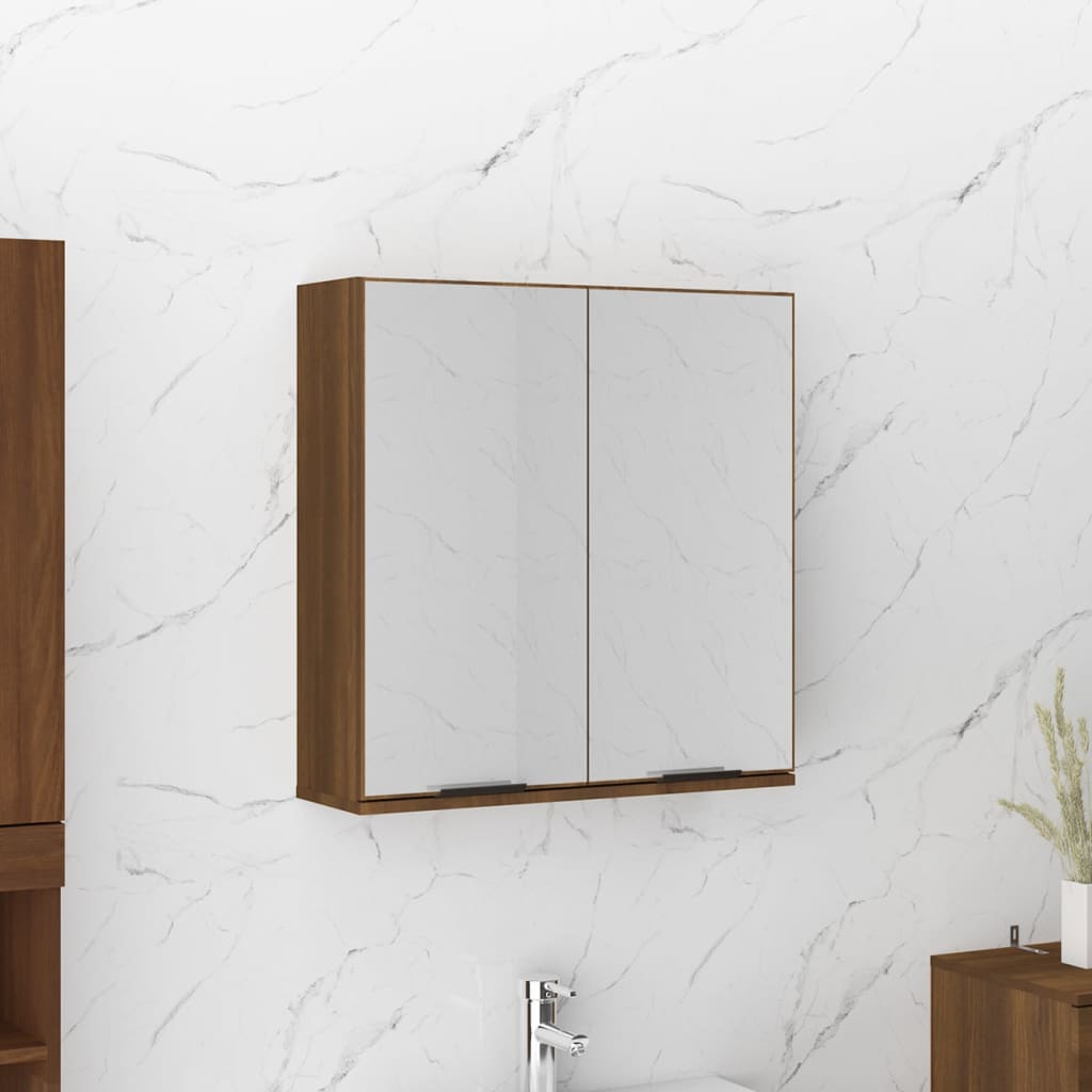 Armario De Baño Con Espejo 64X20X67 Cm