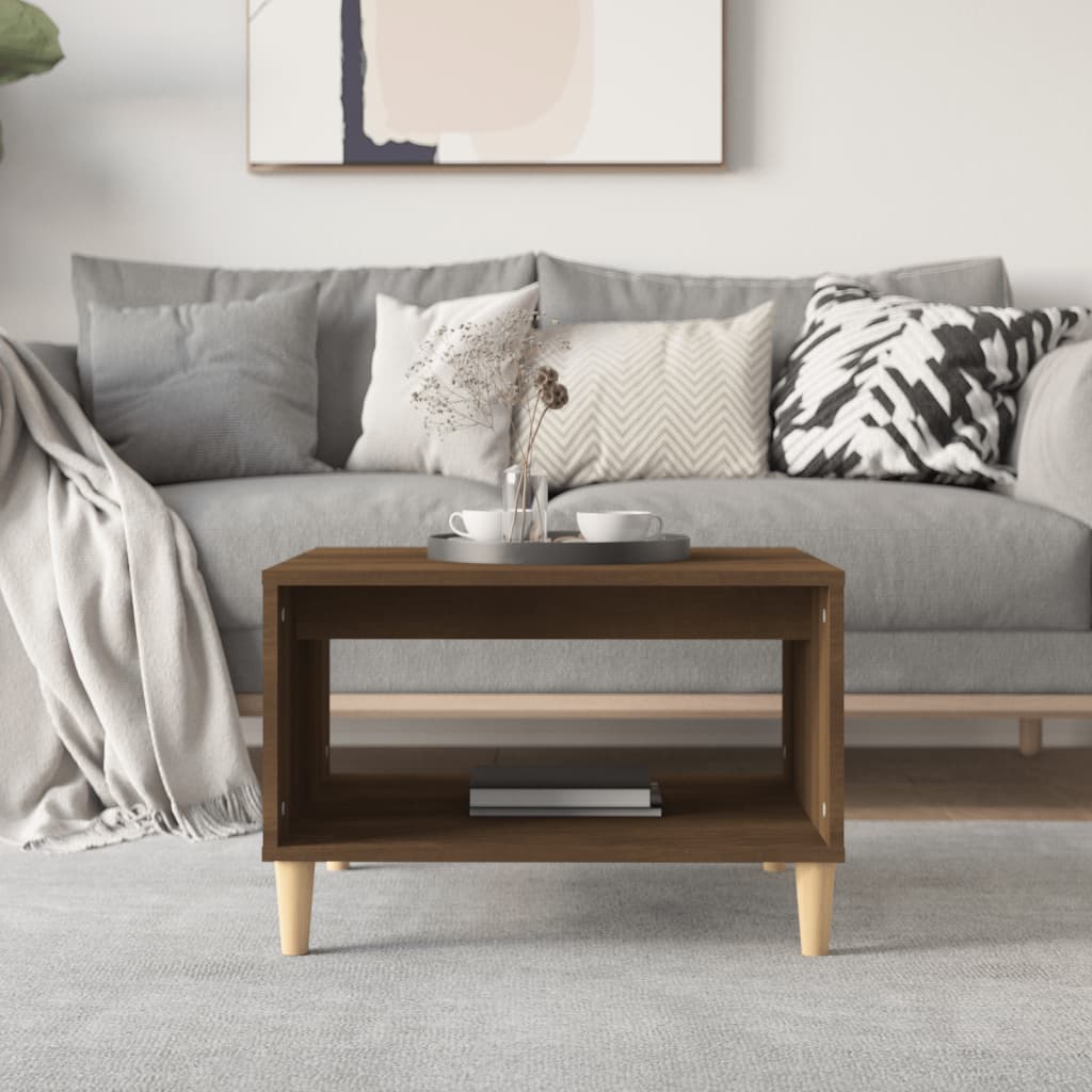 Mesa De Centro Madera Contrachapada 60X50X40 Cm