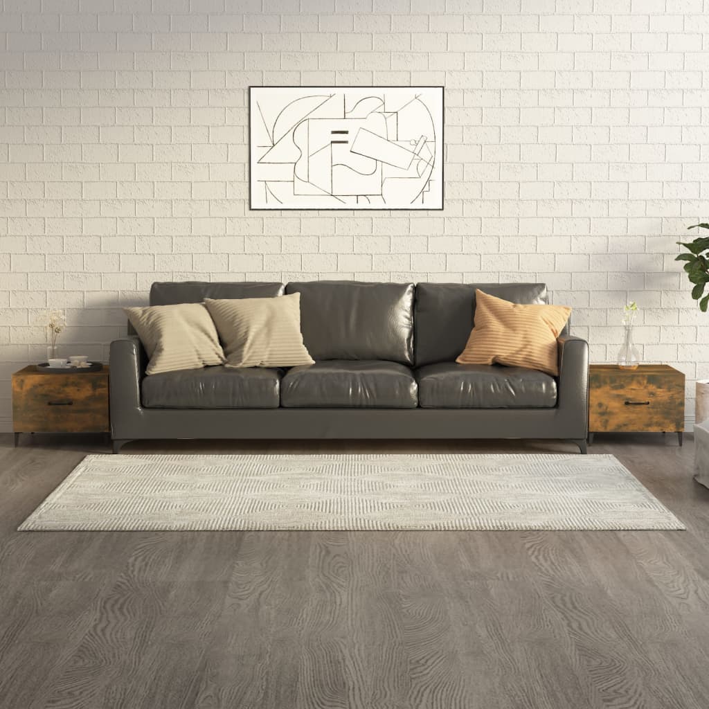 Mesa De Centro Con Patas De Metal 2 Uds 50X50X40Cm