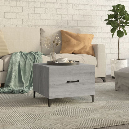 Mesa De Centro Con Patas De Metal 2 Uds 50X50X40Cm