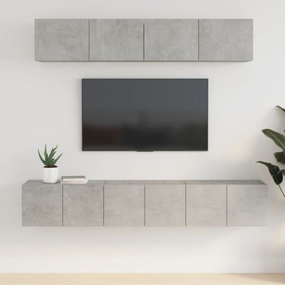 Conjunto De Mueble De Tv Montaje En La Pared 5 Pcs