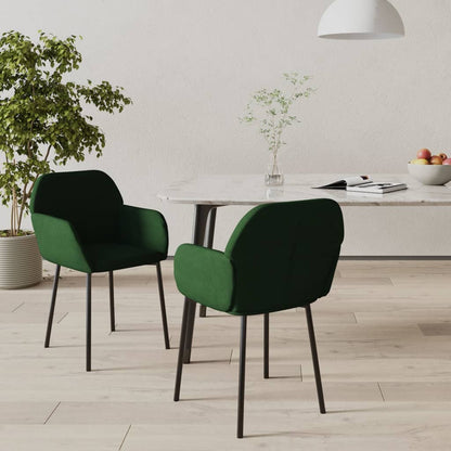 Sillas De Comedor 2 Unidades Terciopelo