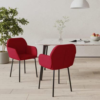 Sillas De Comedor 2 Unidades Terciopelo