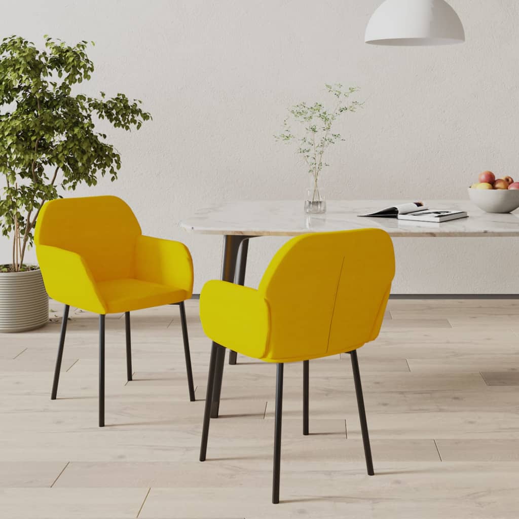 Sillas De Comedor 2 Unidades Terciopelo