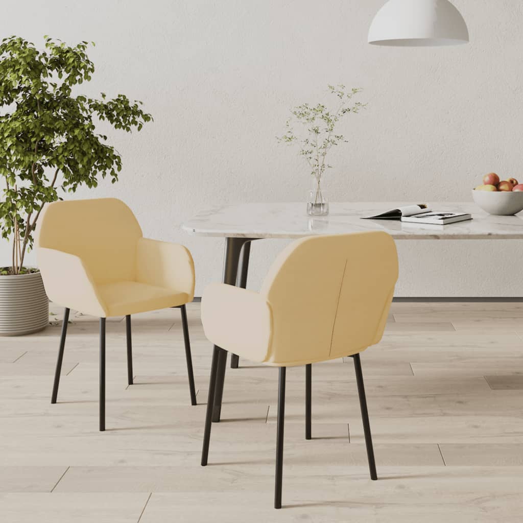 Sillas De Comedor 2 Unidades Terciopelo