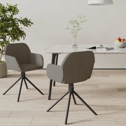 Sillas De Comedor Giratorias 2 Unidades Terciopelo