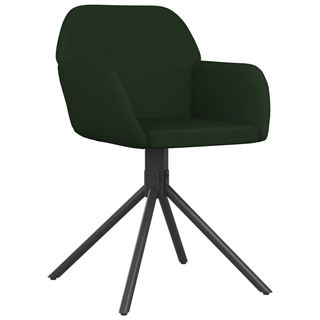 Sillas De Comedor Giratorias 2 Unidades Terciopelo