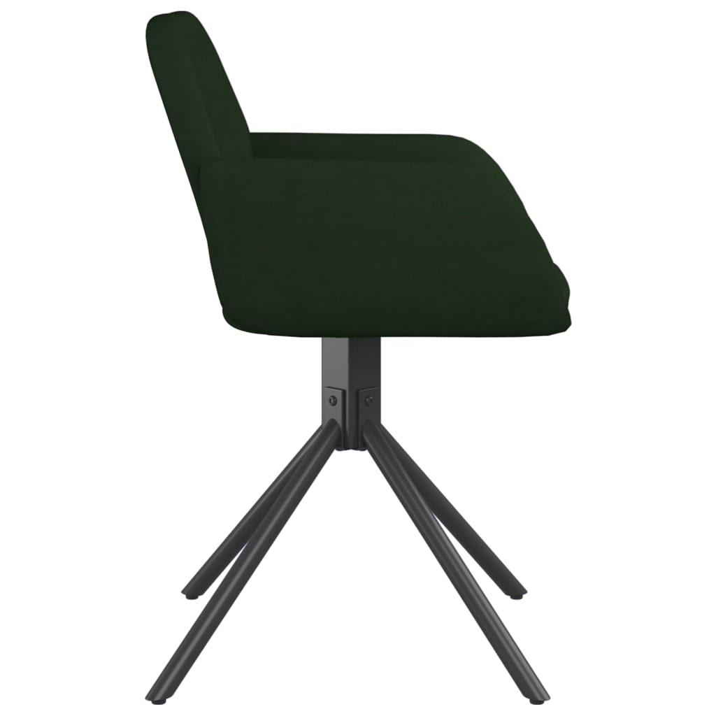 Sillas De Comedor Giratorias 2 Unidades Terciopelo