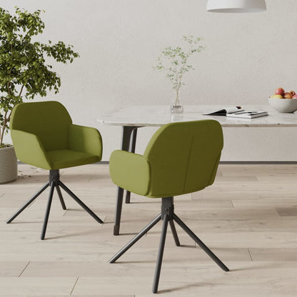 Sillas De Comedor Giratorias 2 Unidades Terciopelo