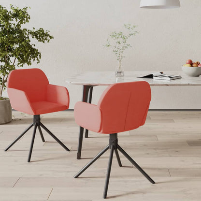 Sillas De Comedor Giratorias 2 Unidades Terciopelo