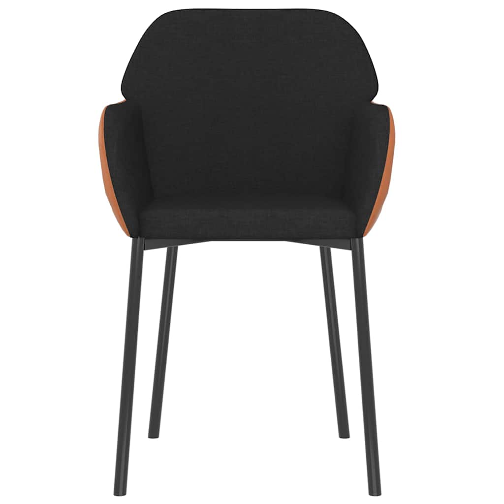 Sillas De Comedor 2 Unidades Cuero Sintético Y Tela