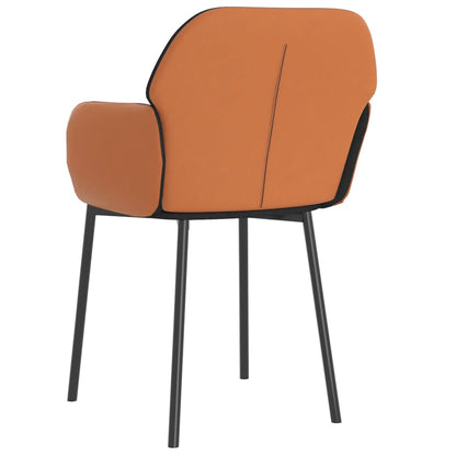 Sillas De Comedor 2 Unidades Cuero Sintético Y Tela
