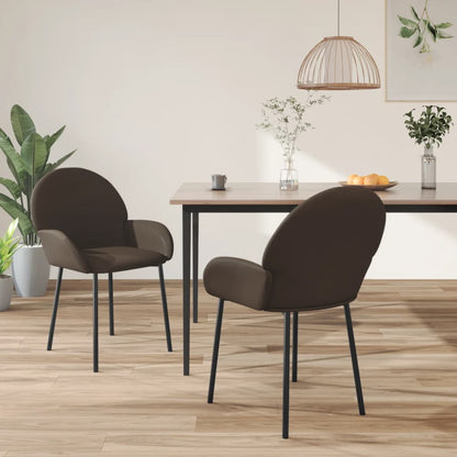 Sillas De Comedor 2 Unidades Cuero Sintético