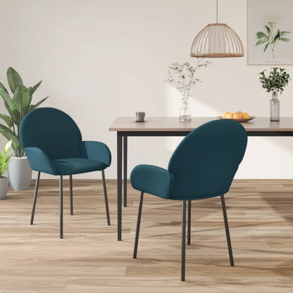 Sillas De Comedor 2 Unidades Terciopelo