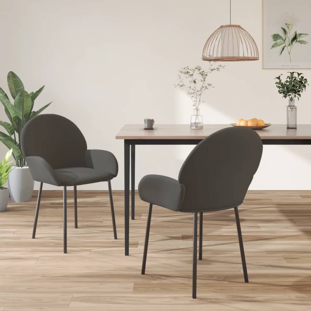 Sillas De Comedor 2 Unidades Terciopelo