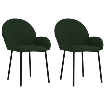 Sillas De Comedor 2 Unidades Terciopelo