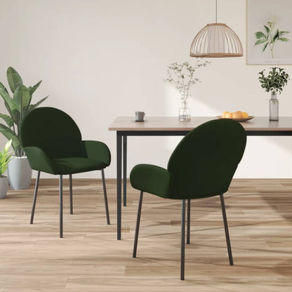 Sillas De Comedor 2 Unidades Terciopelo