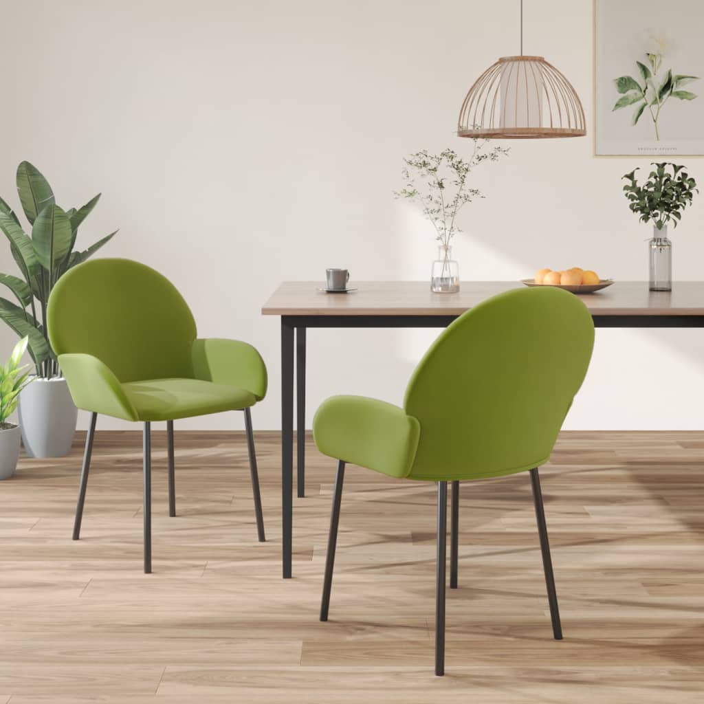 Sillas De Comedor 2 Unidades Terciopelo
