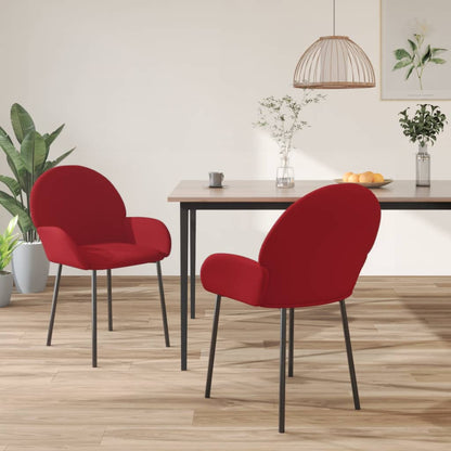 Sillas De Comedor 2 Unidades Terciopelo
