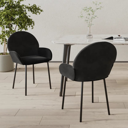Sillas De Comedor 2 Unidades Terciopelo
