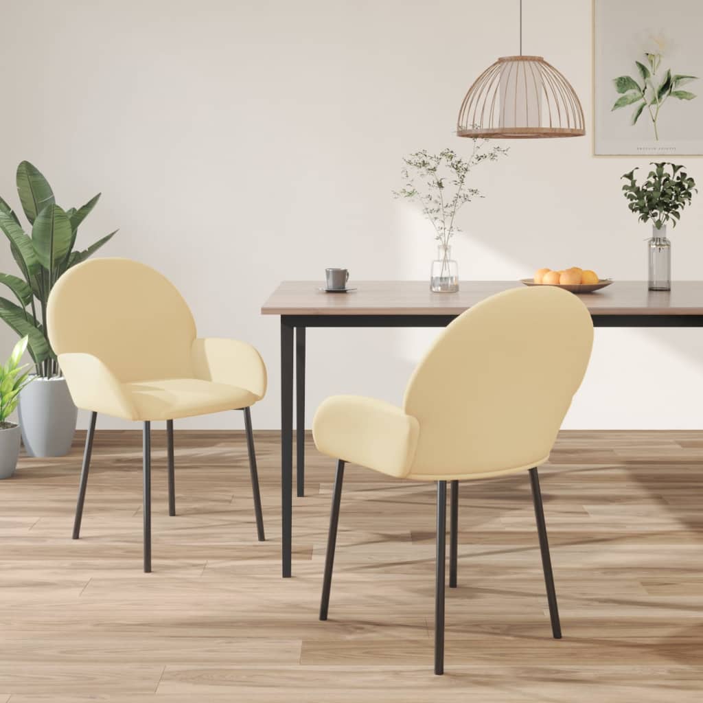 Sillas De Comedor 2 Unidades Terciopelo