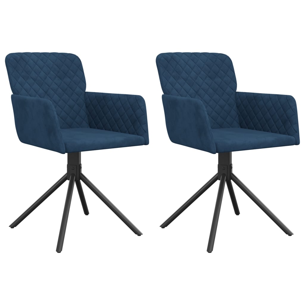 Sillas De Comedor Giratorias 2 Uds Terciopelo
