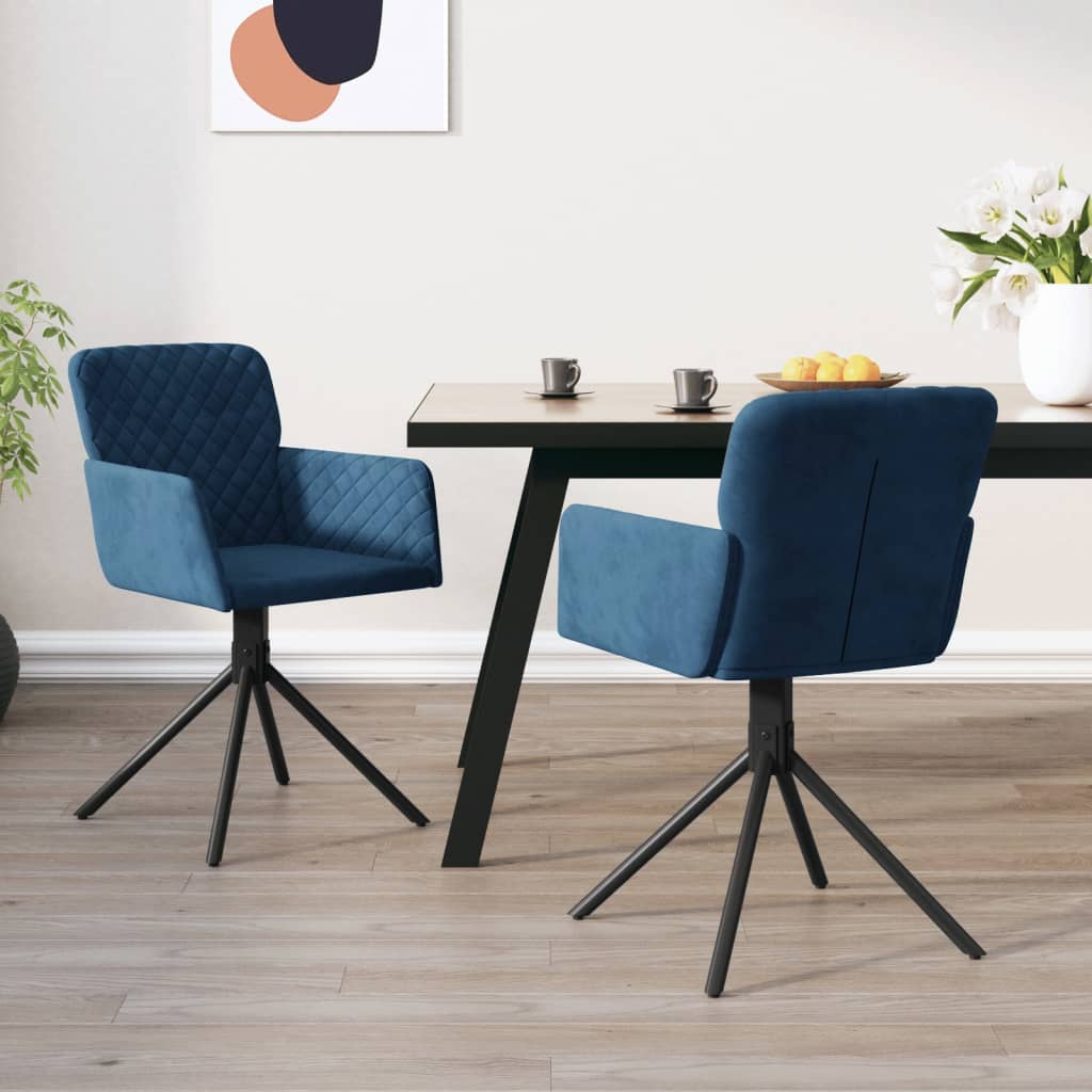 Sillas De Comedor Giratorias 2 Uds Terciopelo