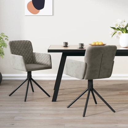 Sillas De Comedor Giratorias 2 Uds Terciopelo