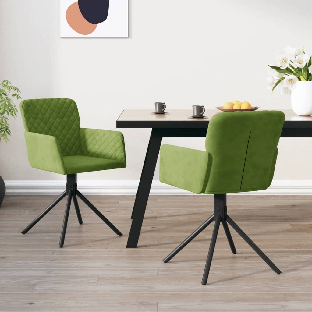 Sillas De Comedor Giratorias 2 Uds Terciopelo