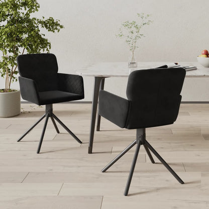 Sillas De Comedor Giratorias 2 Uds Terciopelo