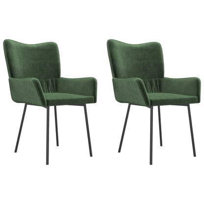 Sillas De Comedor 2 Unidades Terciopelo