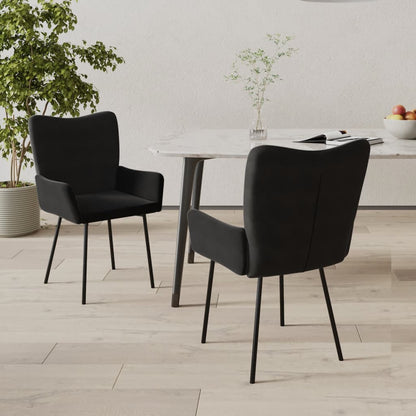 Sillas De Comedor 2 Unidades Terciopelo