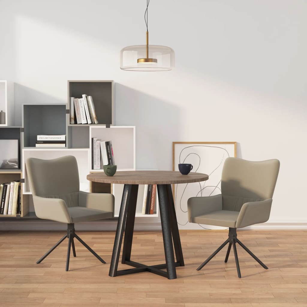 Sillas De Comedor Giratorias 2 Uds Terciopelo