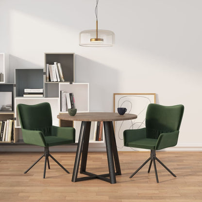 Sillas De Comedor Giratorias 2 Uds Terciopelo