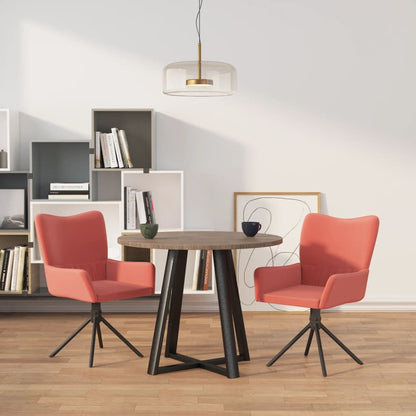 Sillas De Comedor Giratorias 2 Uds Terciopelo