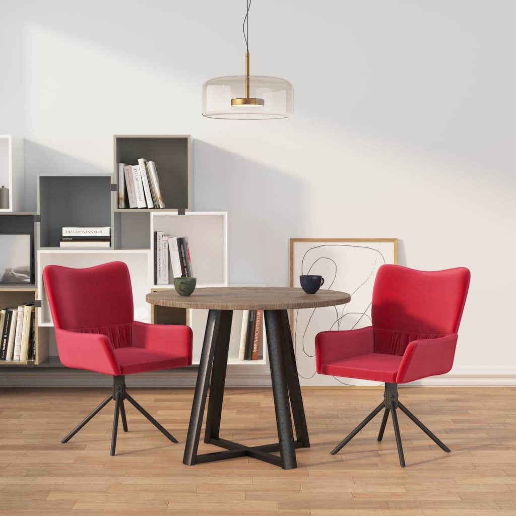 Sillas De Comedor Giratorias 2 Uds Terciopelo