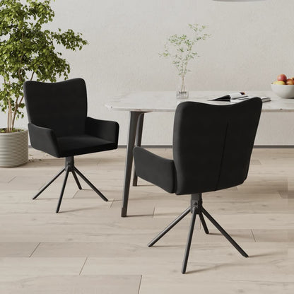 Sillas De Comedor Giratorias 2 Uds Terciopelo