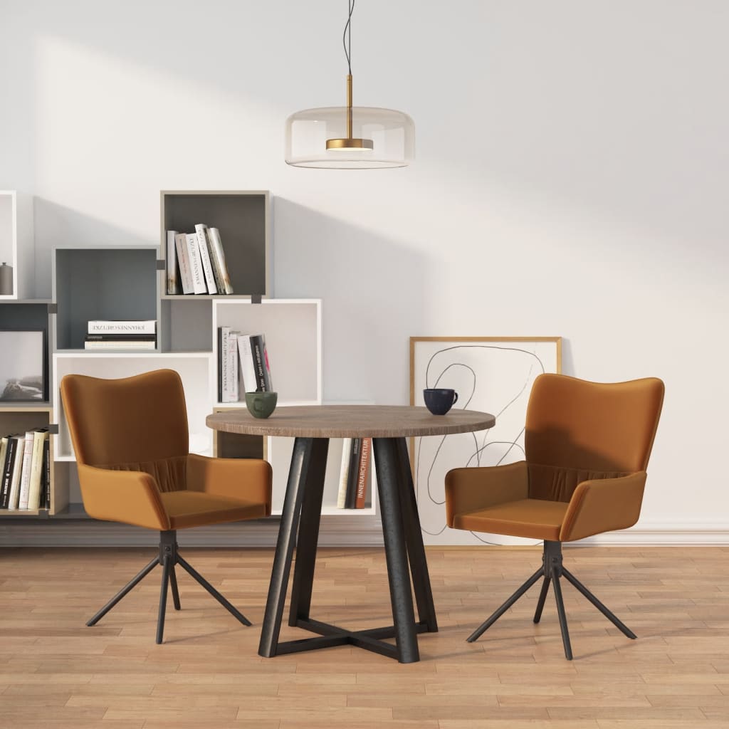 Sillas De Comedor Giratorias 2 Uds Terciopelo