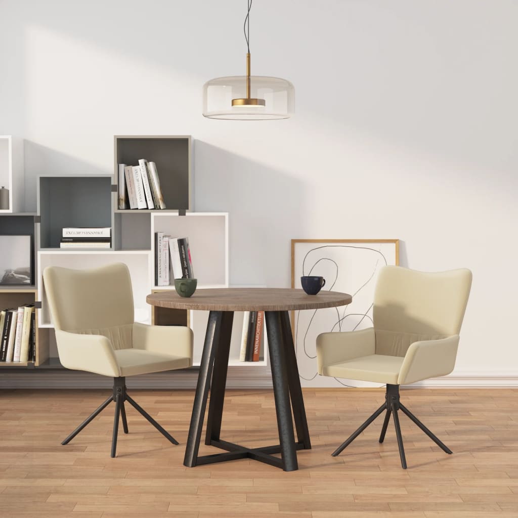 Sillas De Comedor Giratorias 2 Uds Terciopelo
