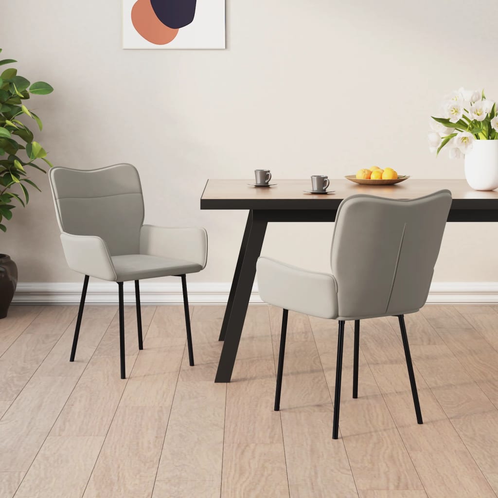 Sillas De Comedor 2 Unidades Terciopelo