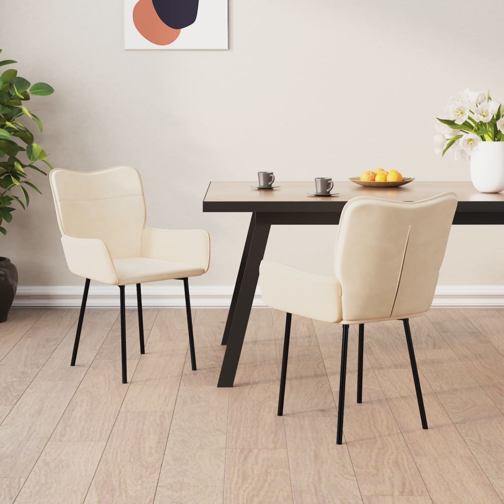 Sillas De Comedor 2 Unidades Terciopelo