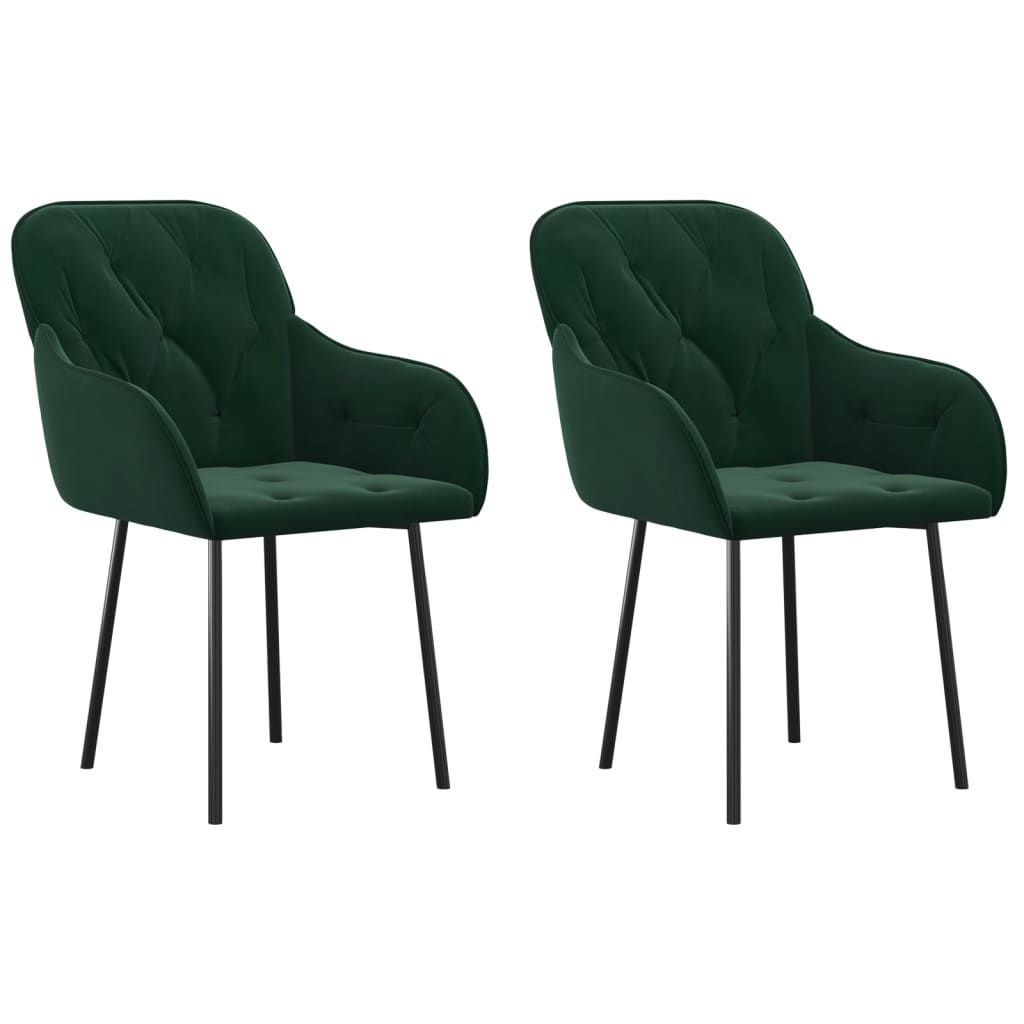 Sillas De Comedor 2 Unidades Terciopelo