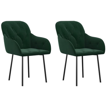 Sillas De Comedor 2 Unidades Terciopelo