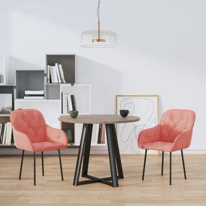 Sillas De Comedor 2 Unidades Terciopelo
