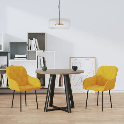 Sillas De Comedor 2 Unidades Terciopelo