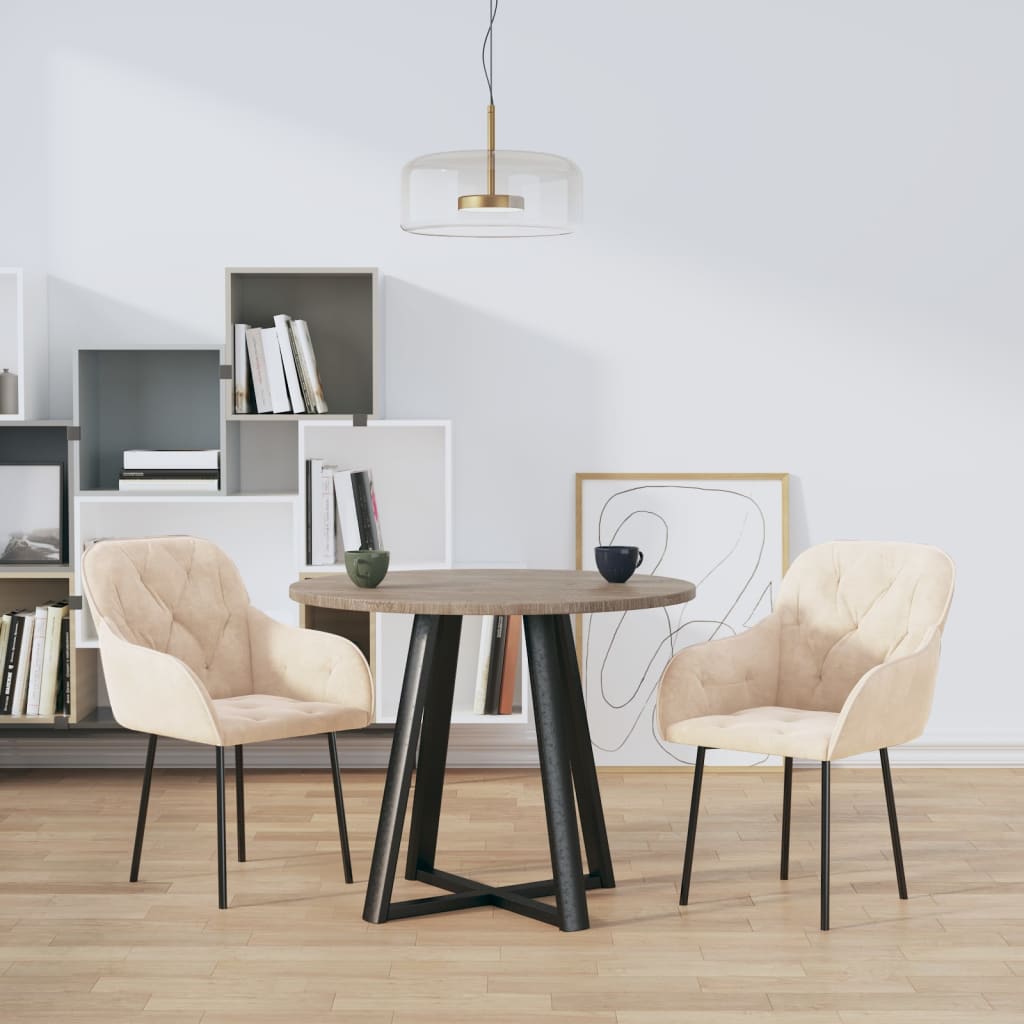 Sillas De Comedor 2 Unidades Terciopelo