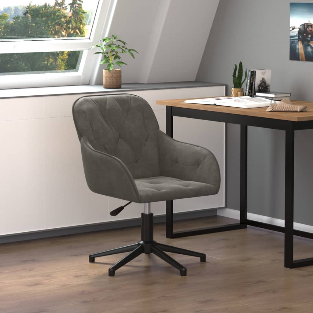 Silla De Oficina Giratoria De Terciopelo