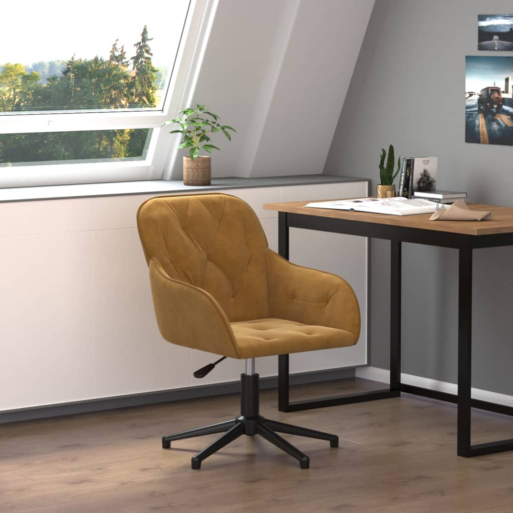 Silla De Oficina Giratoria De Terciopelo